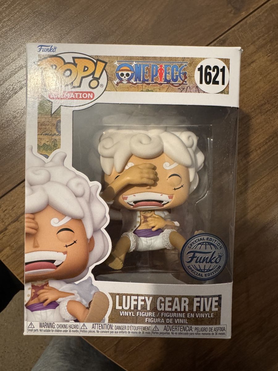 Funko Statuette: Funko Pop Luffy Gear Five Laugh – Nuovo e nell'imballaggio originale da Zuchwil venduto da SN710 1