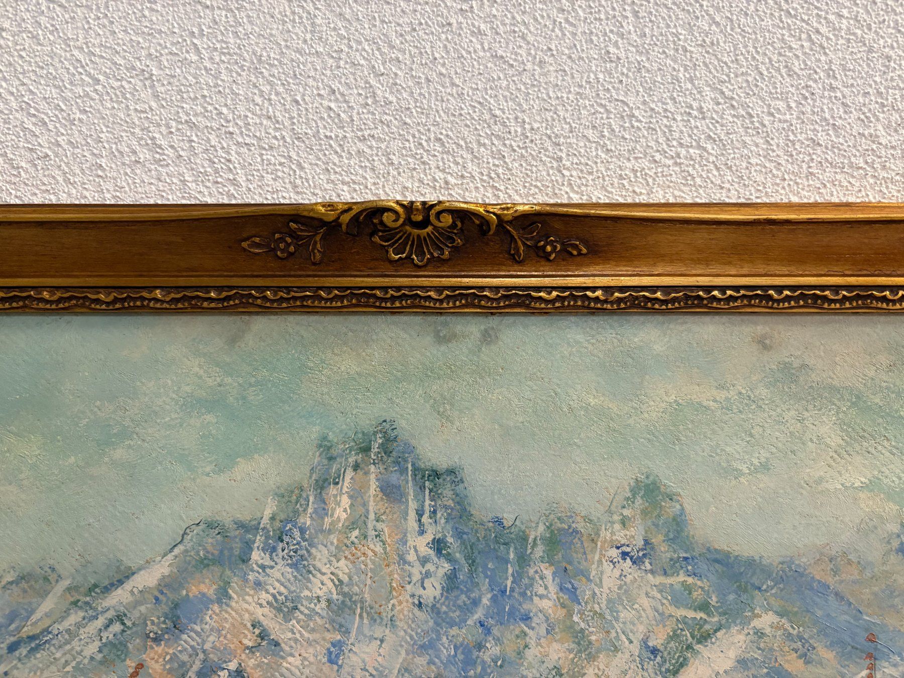 Dipinti: 69.5X59.5/ Ölgemälde Berglandschaft/ Bilderrahmen – Usato da Ottenbach venduto da TimelessEmotions. 6