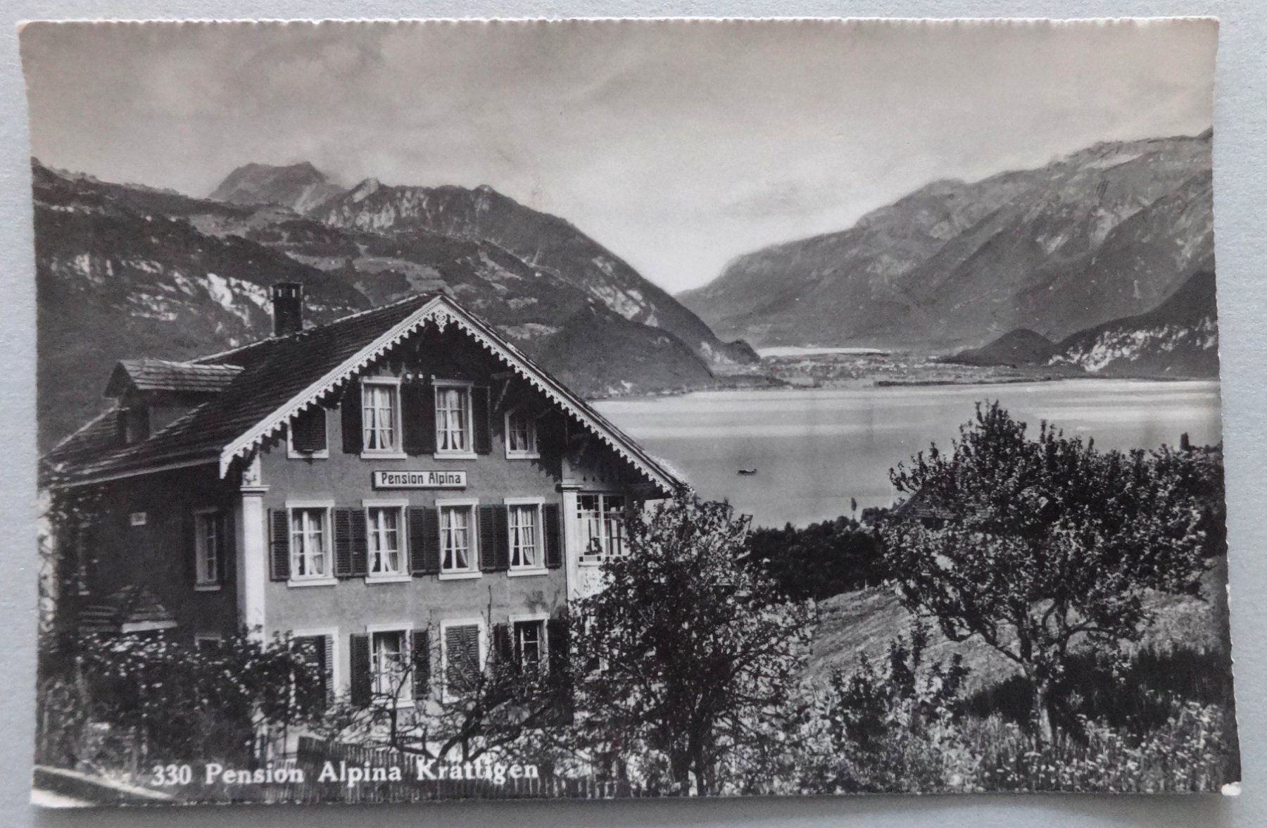 Cartoline postali: Pension Alpina Krattigen – Usato da Fétigny venduto da Billy2miny