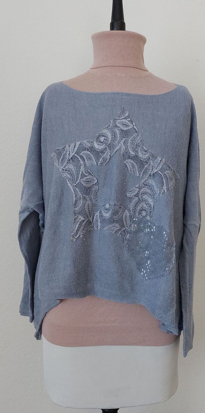 Maglioni & Felpe: Leichter Sommer Pullover mit Stern Applikation, Grösse M – Usato da Gwatt (Thun) venduto da Letzte-Chance