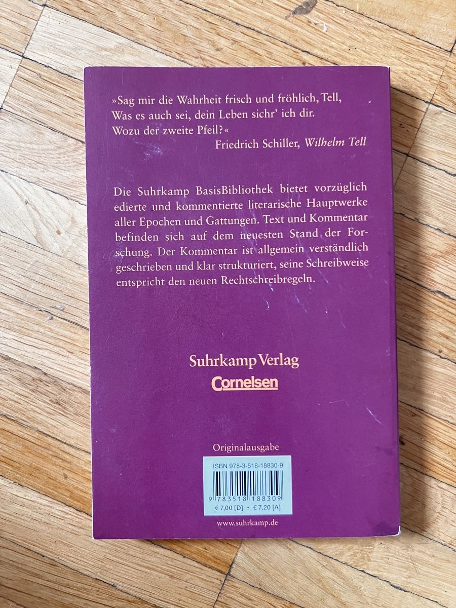 Libri: Wilhelm Tell – Nuovo (secondo la descrizione) da Winterthur venduto da Leonie_s 1
