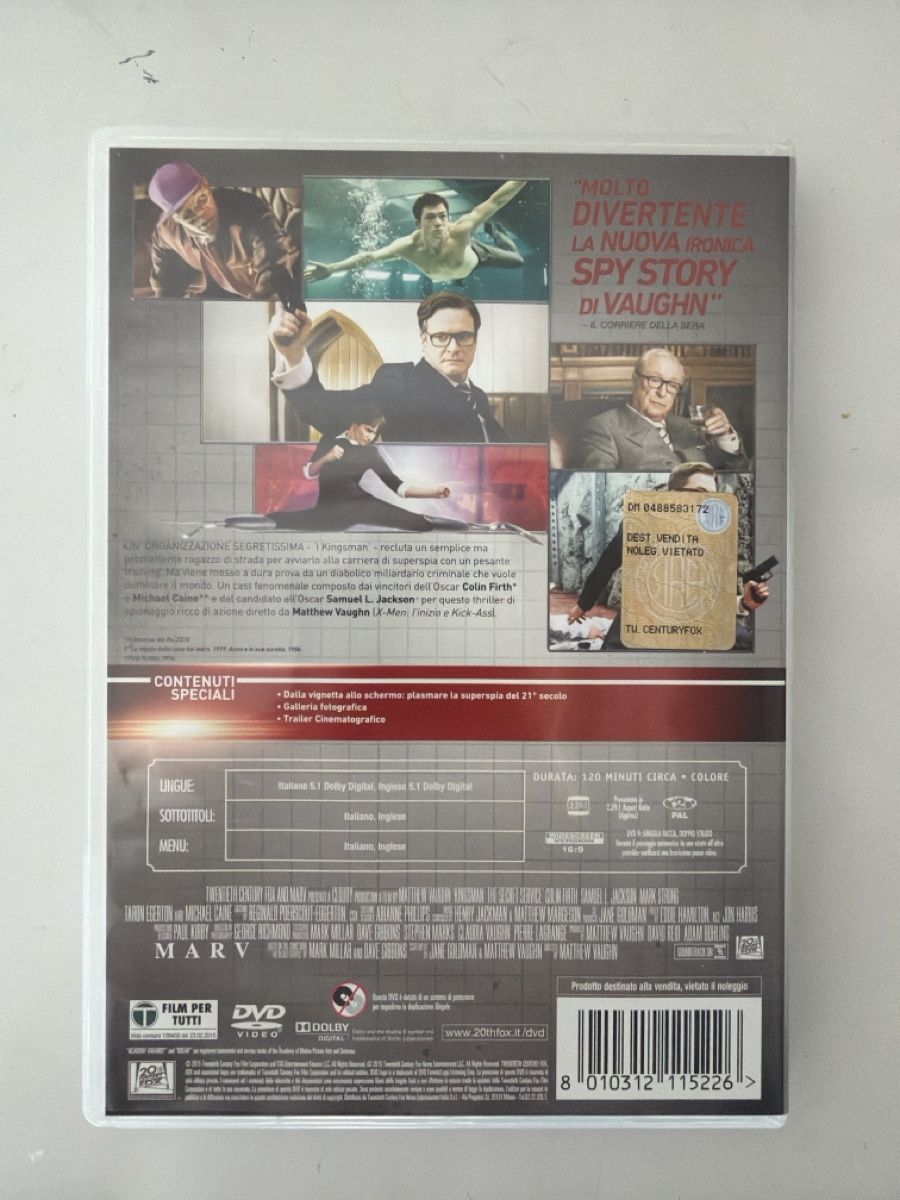 Tutti i DVDs: DVD - Kingsman Secret Service – Usato da Pregassona venduto da Sangiovese100 1