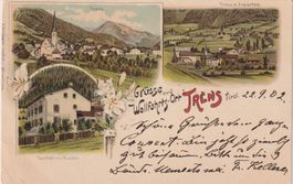Ansichtskarte 1902 TRENS nach Sarnen