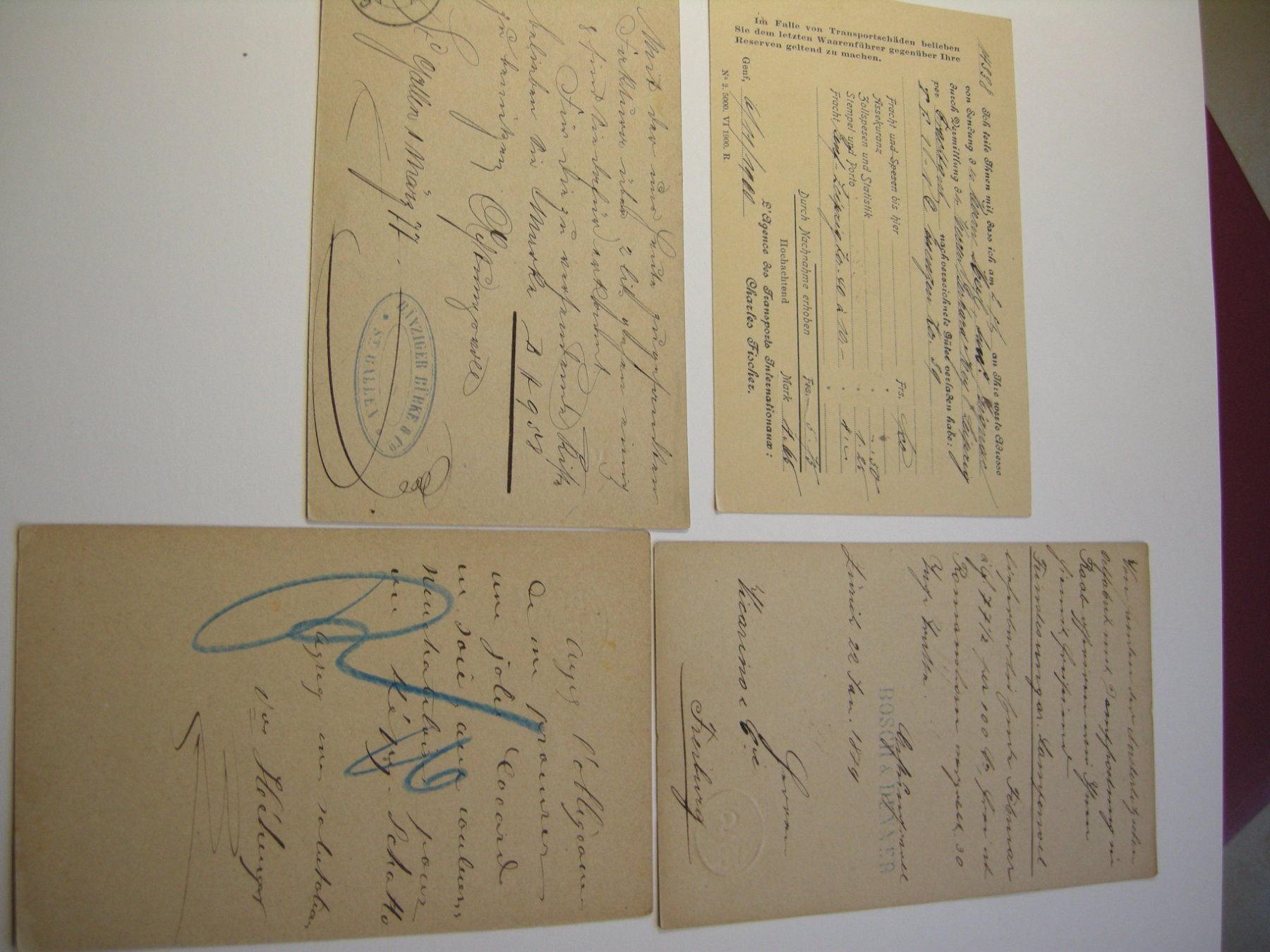 Alle Briefmarken: 7 POSTKARTEN AB - BERNE 15.IX.76 // GAIS 1.III.77. // ect. – Gebraucht aus Eschenbach SG von eDaisy 5