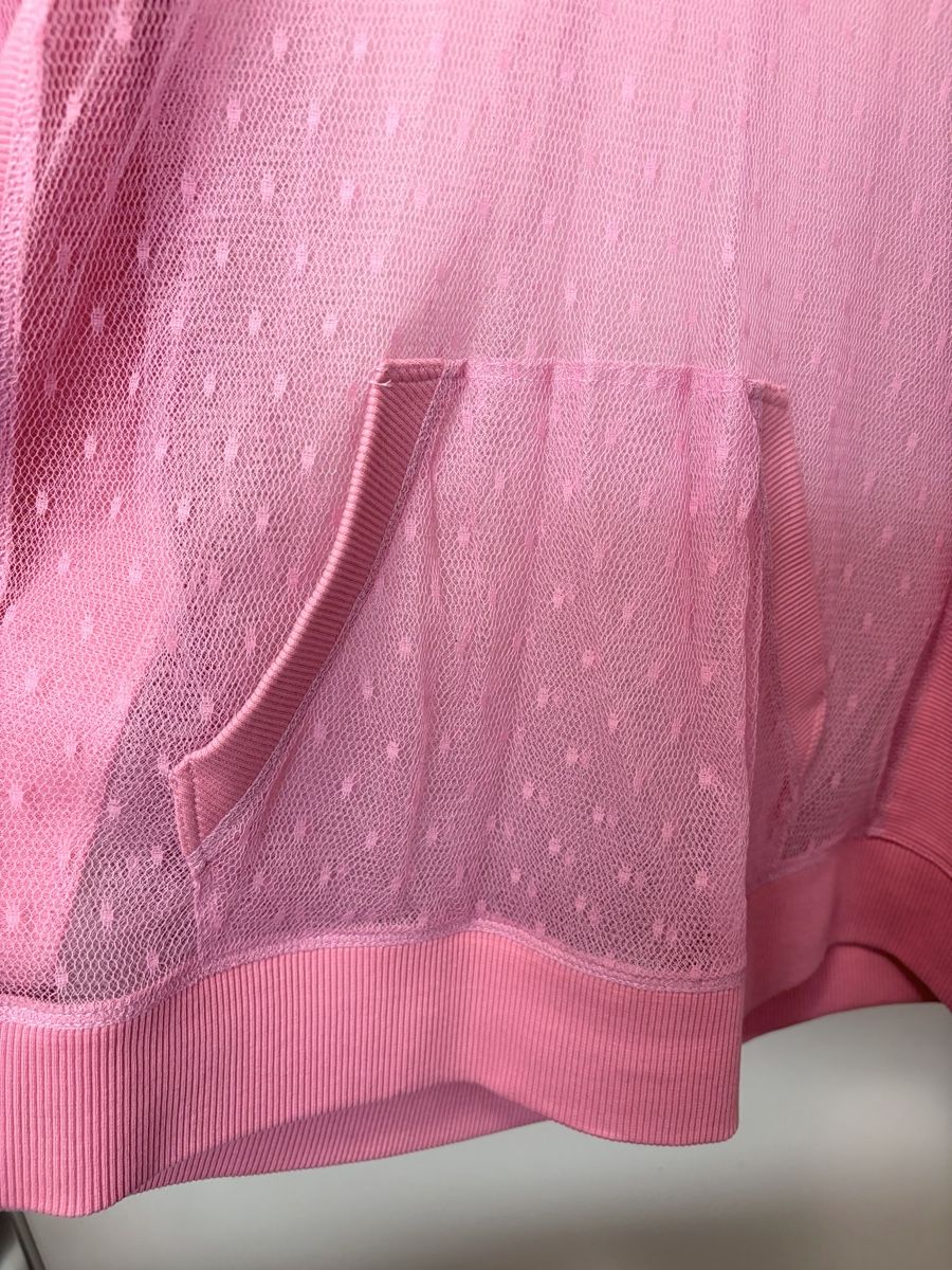 Maglioni & Felpe: Pull à capuche Red Valentino rose en tulle, taille L – Usato da Chêne Bourg venduto da paleios22 4