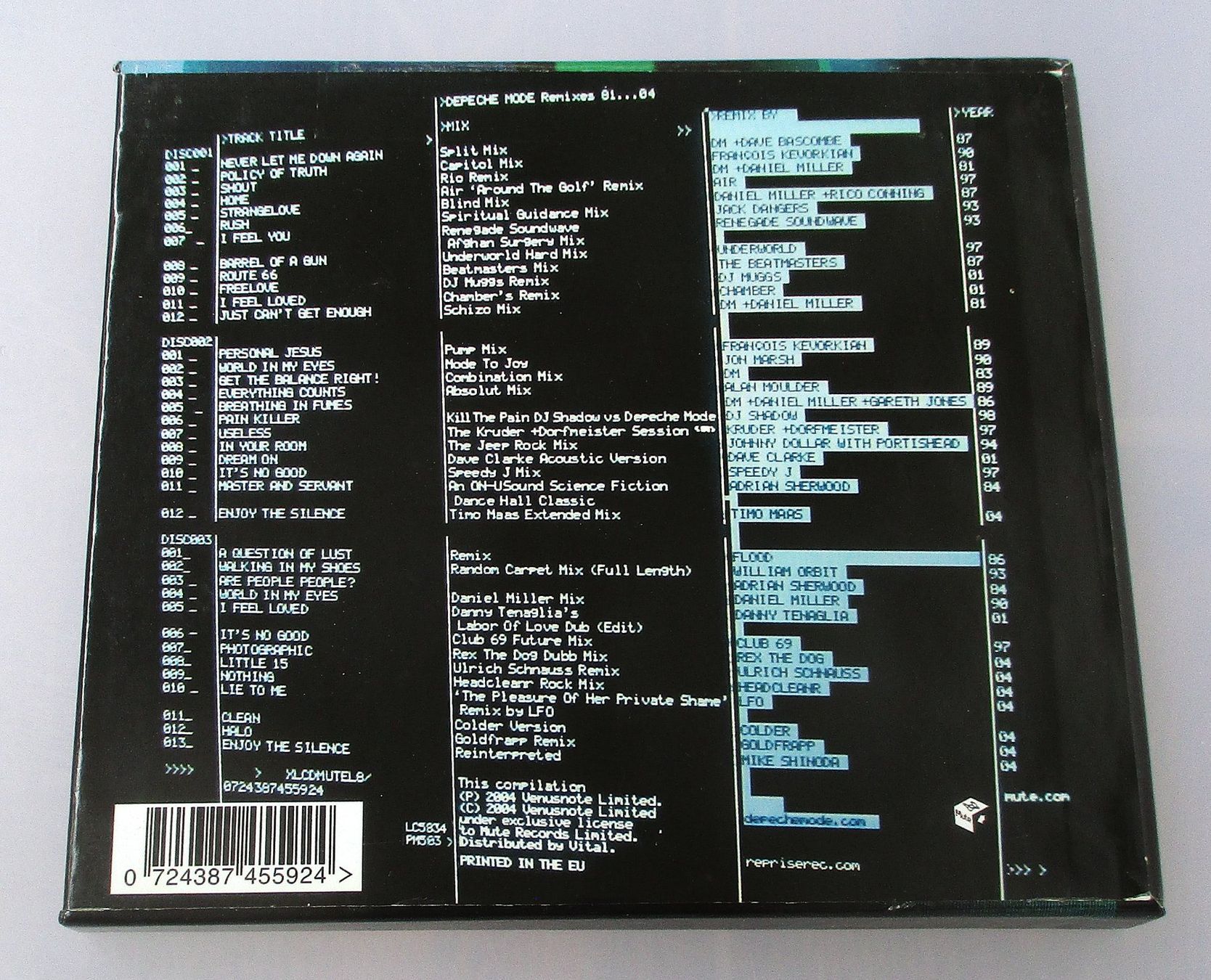 CD: DEPECHE MODE - Remixes 81-04 - Ltd. 3-CD – Usato da Wattwil venduto da Muriel11 1