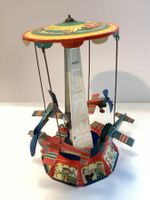 Antikes Fliegerkarussell Hoch und Beckmann Germany 50er