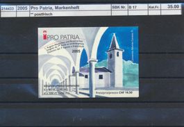 2005 Pro Patria, Markenheftchen, ** postfrisch