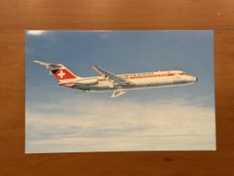 Postkarte gelaufen 1971, Swissair DC-9-32