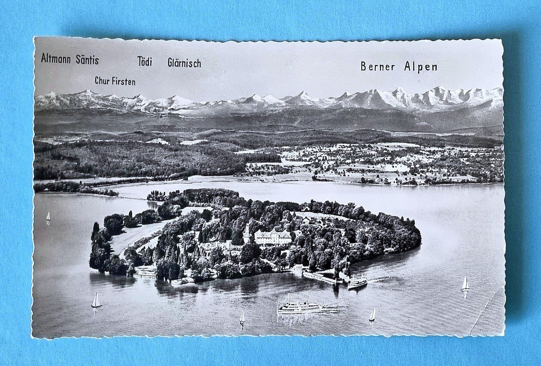 Ansichtskarten: Insel Mainau - Luftaufnahme – Gebraucht aus Rothrist von RROENK
