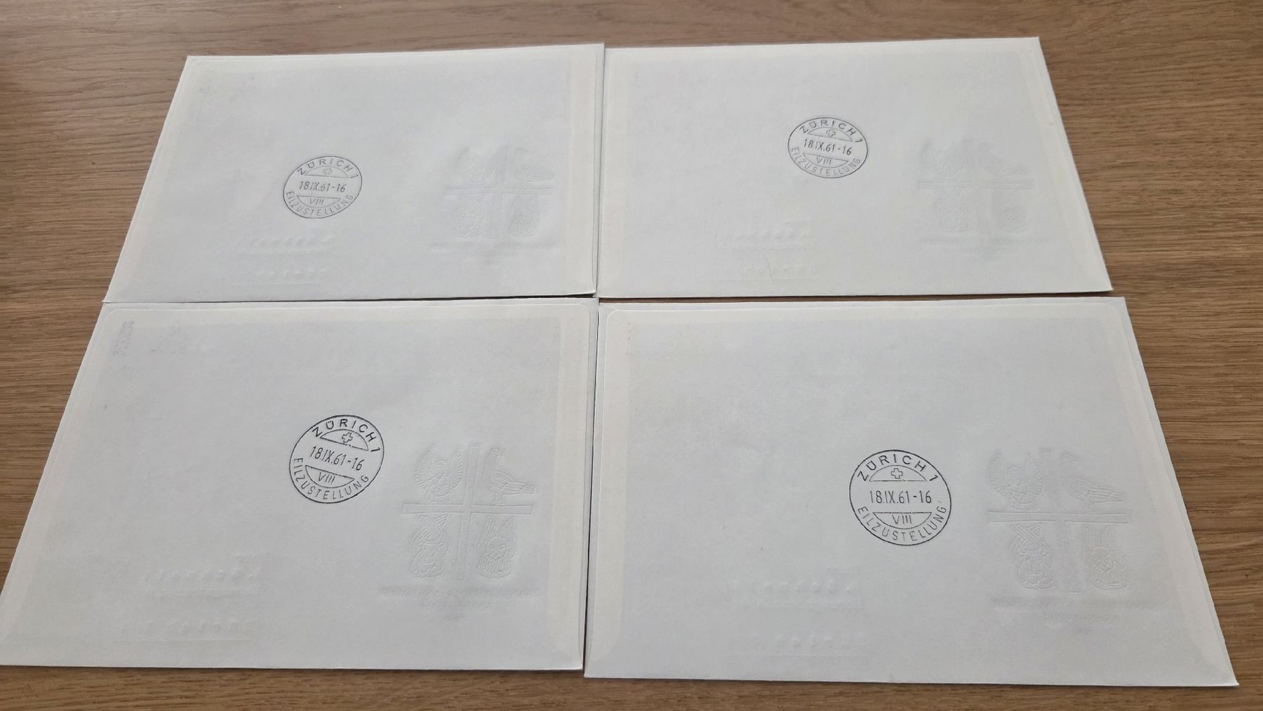 Tutti i francobolli: 1961 Einzel FDC Evangelisten mit AKStempel – Usato da Arni AG venduto da Moth68 1