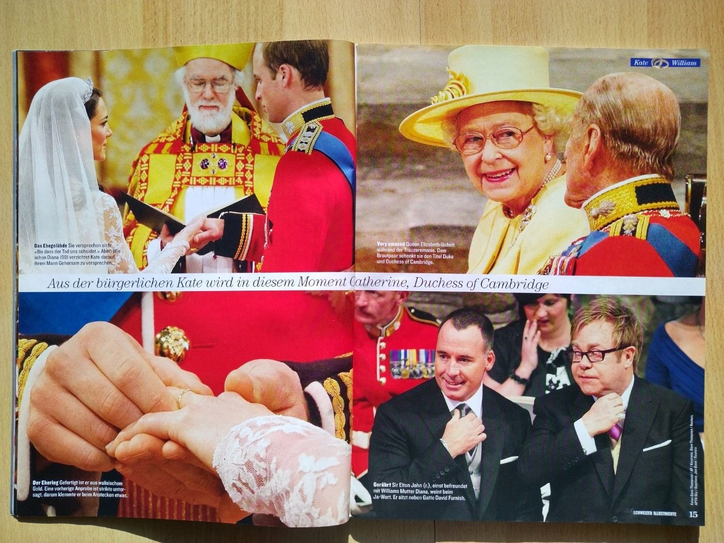 Zeitschriften & Magazine: Schweizer Illustrierte - Verlobung & Hochzeit Kate & William – Gebraucht aus Jona von Argus36 4