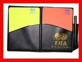 Fussballkarten Gelbe Rote Etui Stift Schiedsrichter VAR