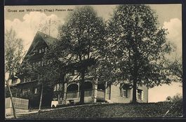 AK Wildhaus, Pension Aker, 1910