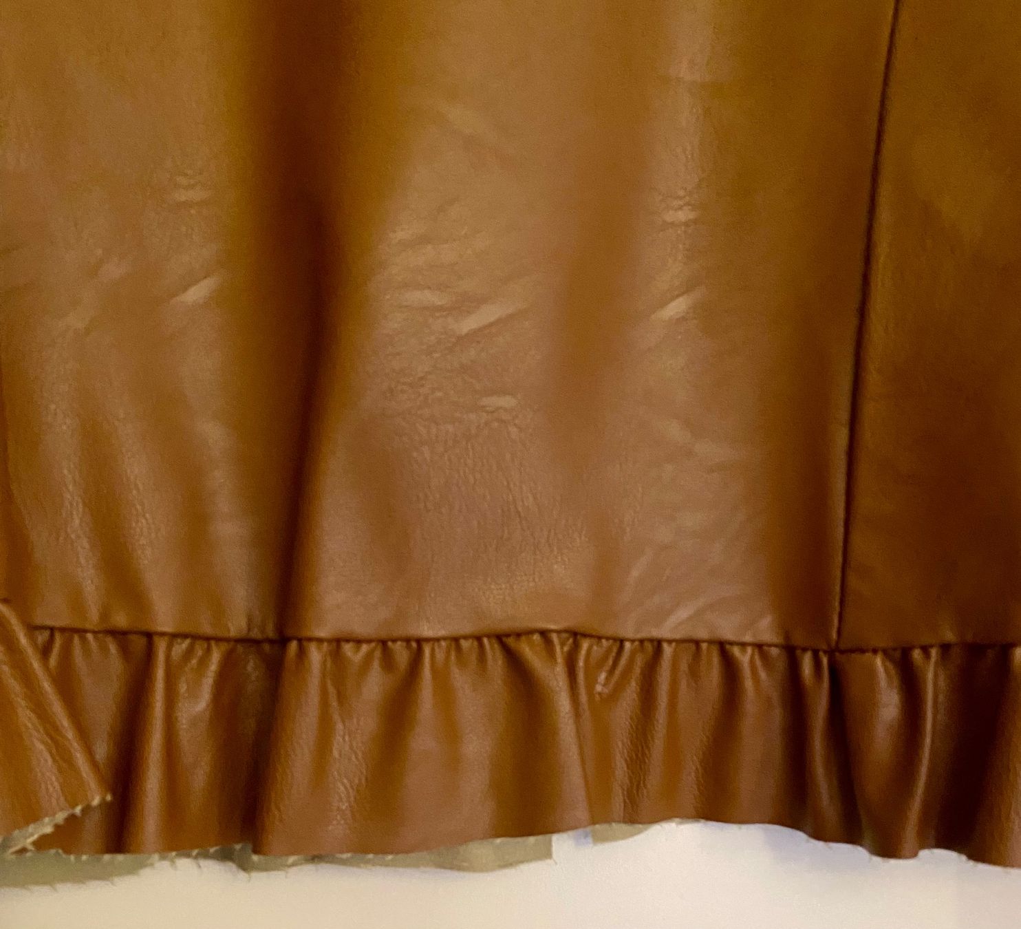 Giacche: Kunstleder-Jacke in Braun, Gr. One-Size/M – Usato da Zürich venduto da Maria2021 3