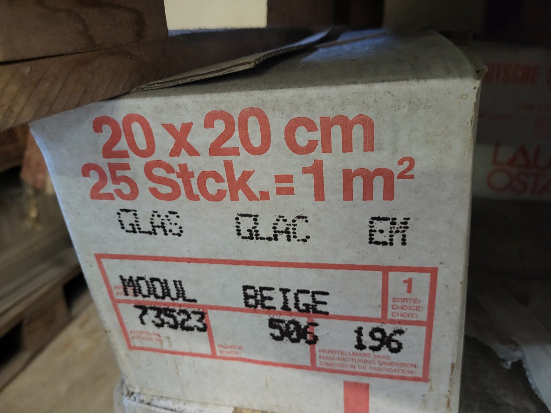 Rivestimenti per pavimenti: Steinzeugfliesen beige 20 x 20 cm / s67 – Nuovo (secondo la descrizione) da Diessenhofen venduto da Osio 2