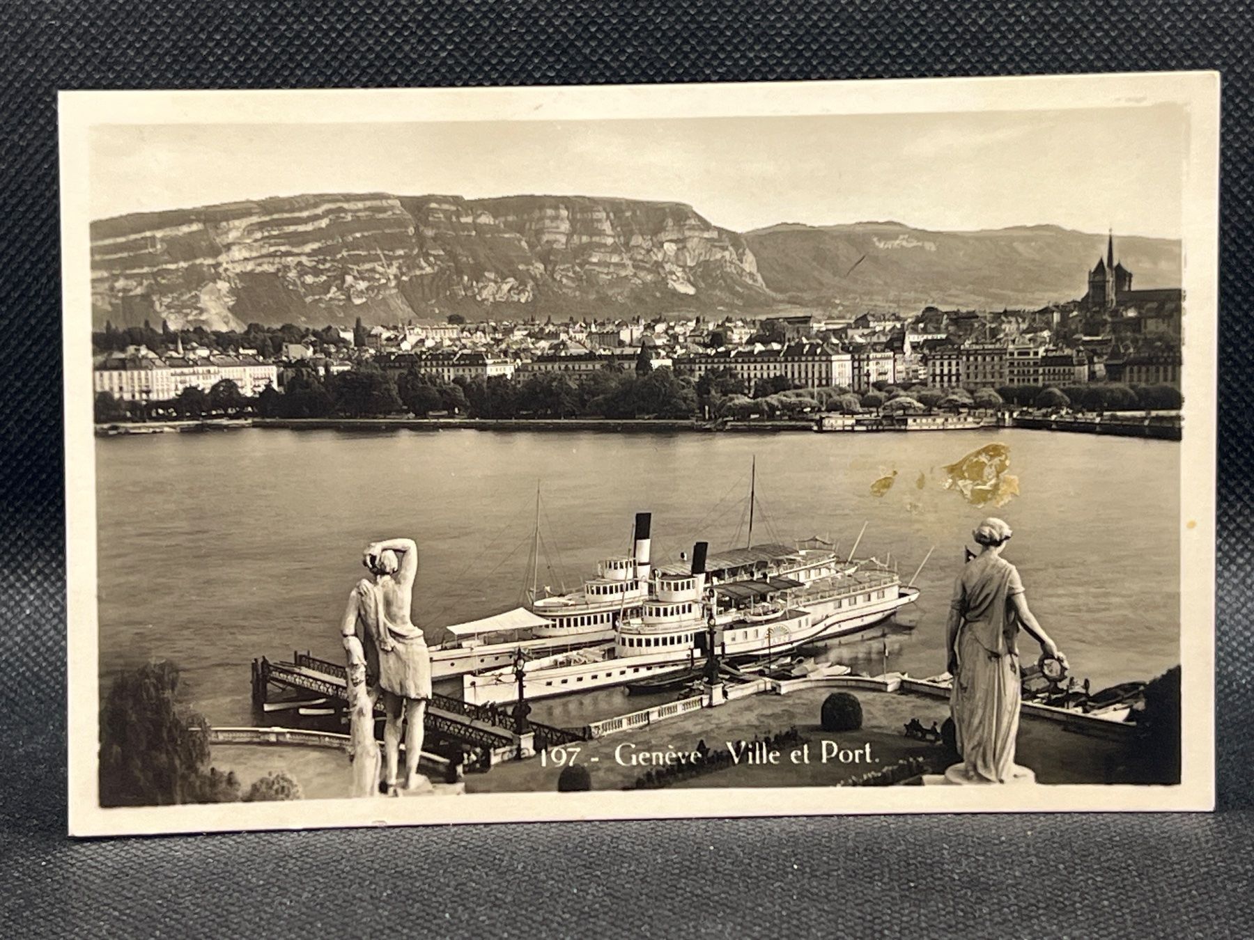 Cartoline postali: Genève: Ville et Port – Usato da Widnau venduto da Brusi9