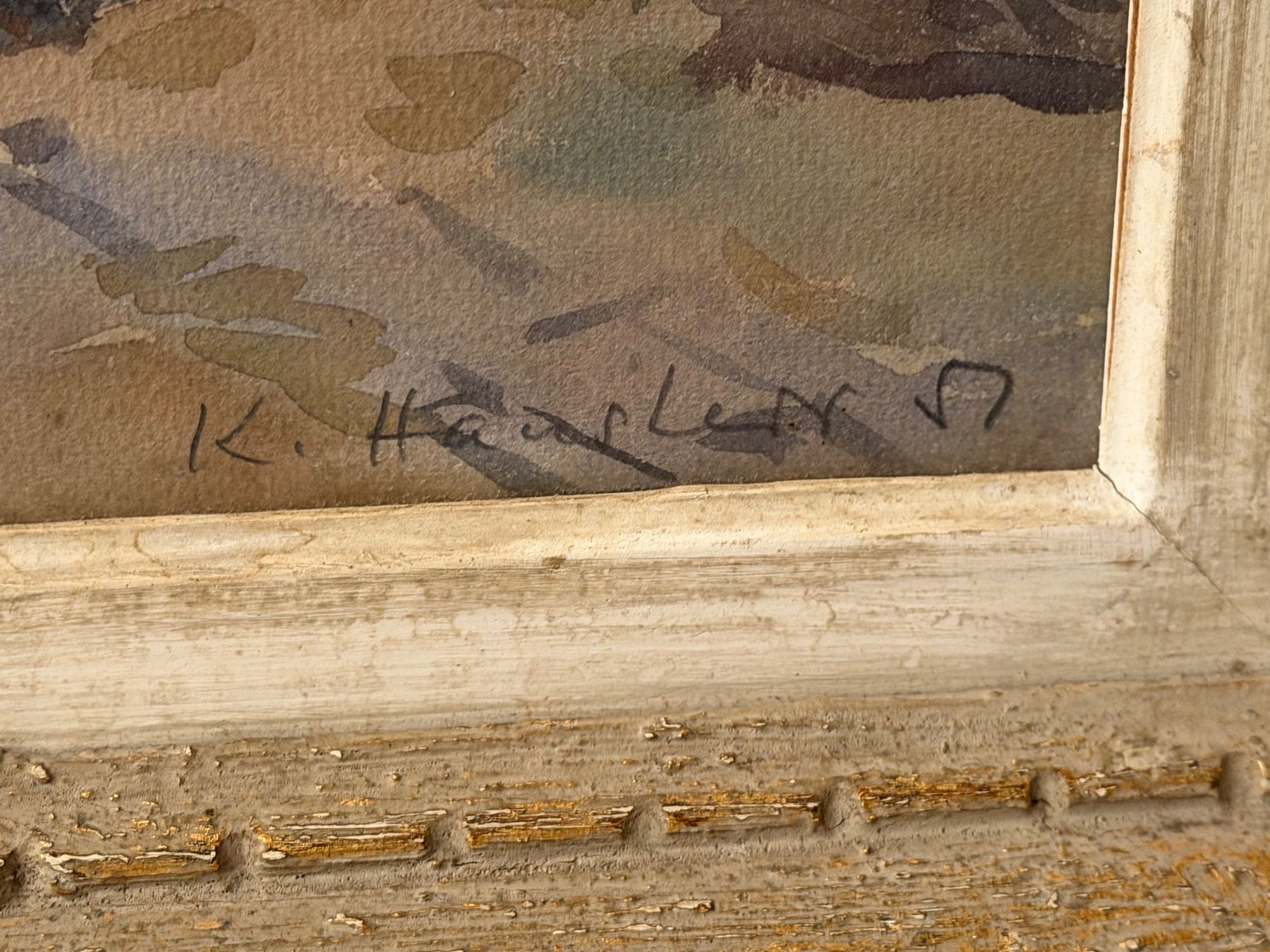 Gemälde: K. Hansler -  Original Gemälde – Gebraucht aus Basel von PAUL_ART 6