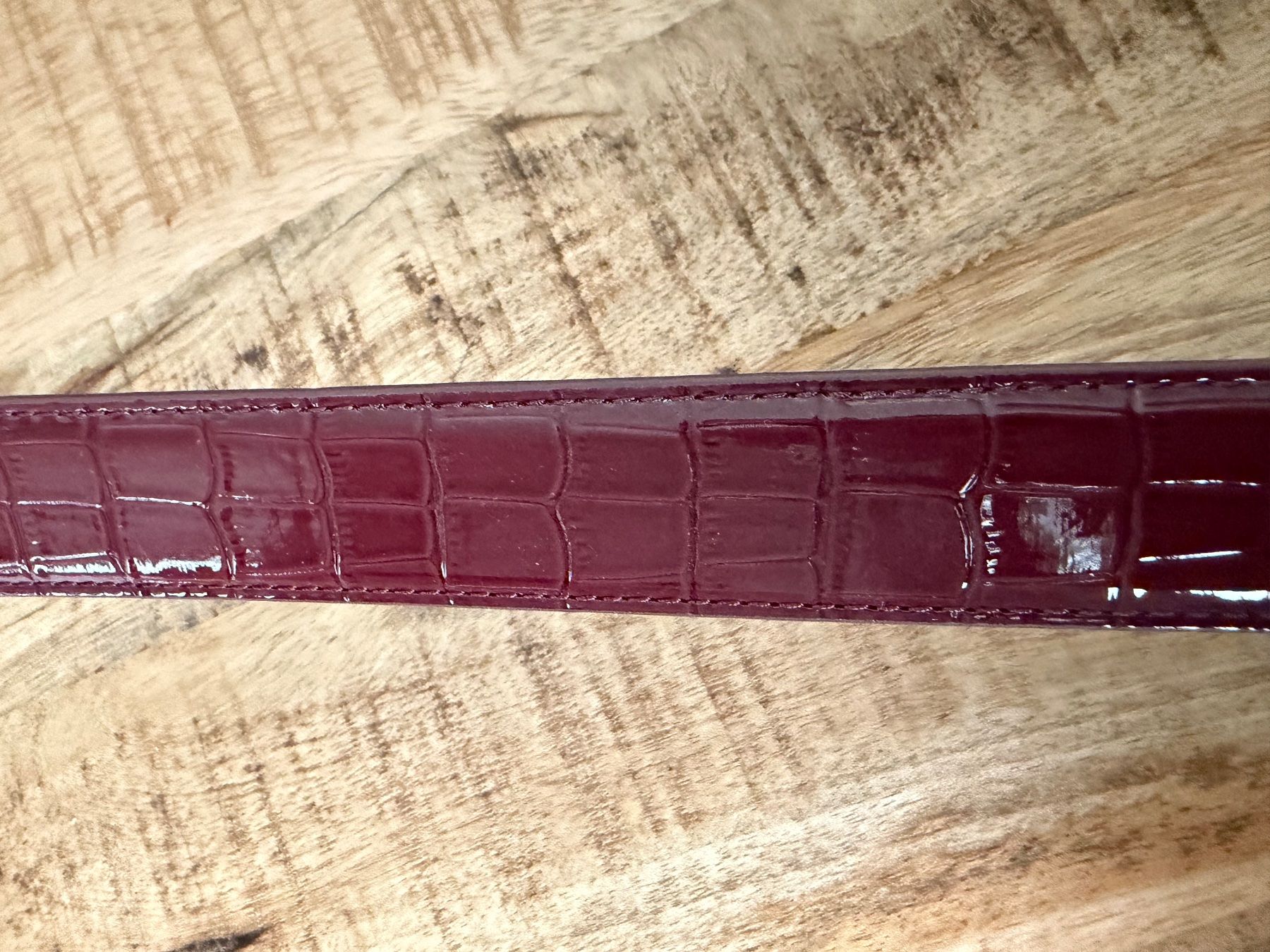 Gürtel: NA-KD New dark red leather belt – Neu und originalverpackt aus Zürich von mon_ht6w 2