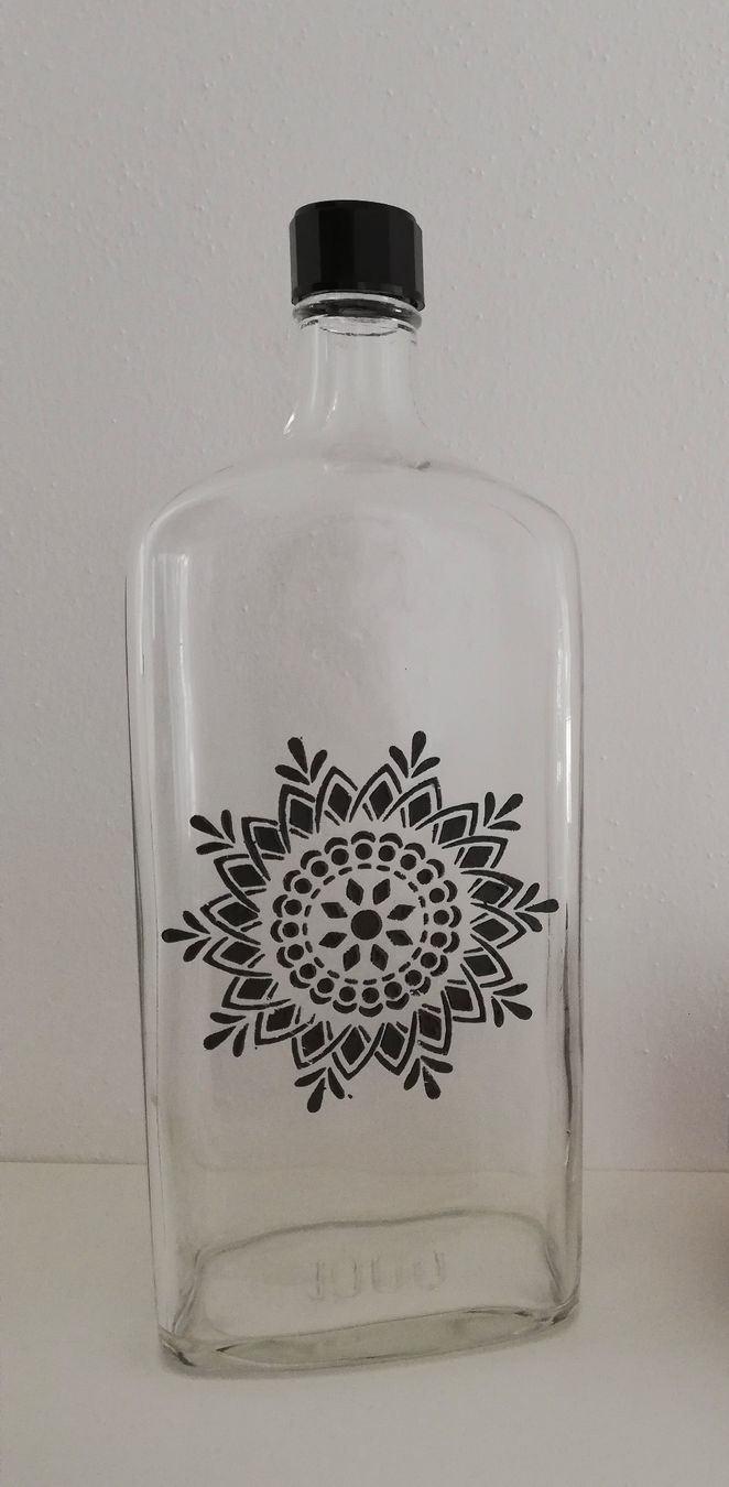 Bottiglie: Bottiglia decorativa con mandala – Nuovo (secondo la descrizione) da Comano venduto da nadiamvr