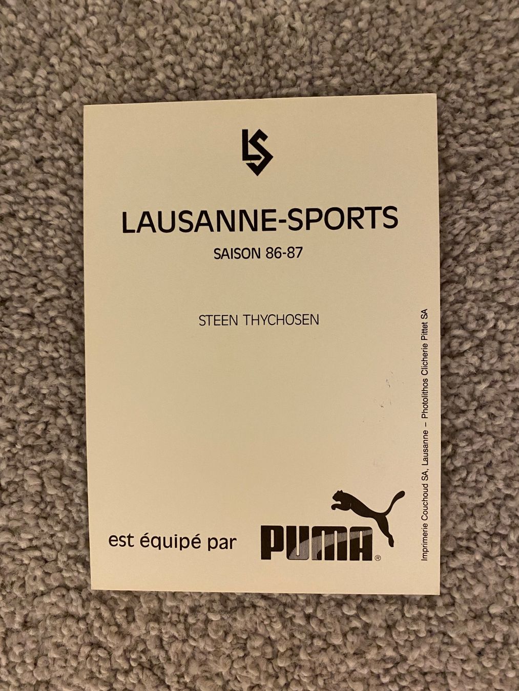 Autografi: Autogrammkarte Steen Thychosen – Usato da Mörel venduto da tim_w9py 1