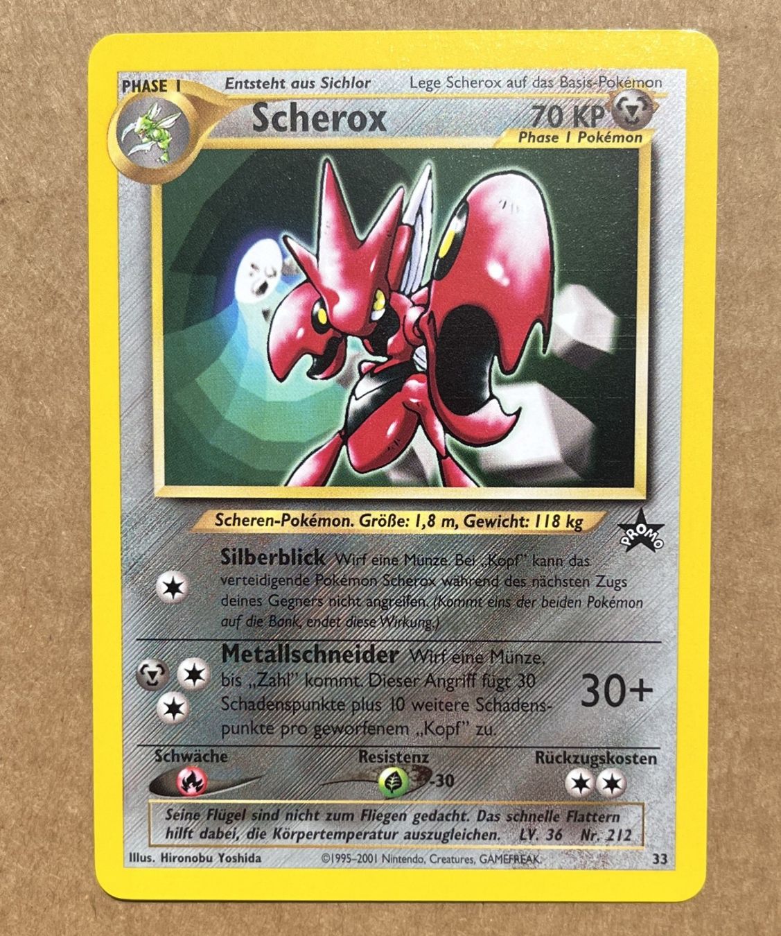 Pokémon Carte collezionabili: Scherox Black Star Promo 33 – Nuovo (secondo la descrizione) da Dornach venduto da Deco89