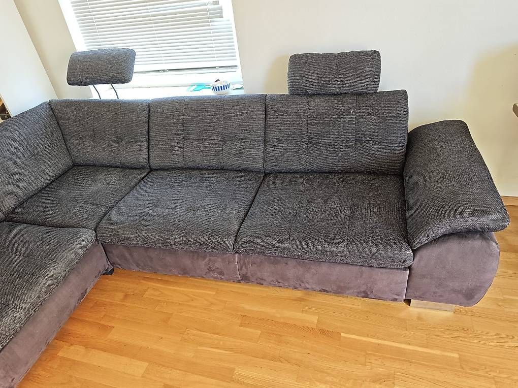 Sofas: Bequemes Ecksofa / Schlafsofa aus Stoff Dunkelgrau – Gebraucht aus Bischofszell von nic_zh5m 2