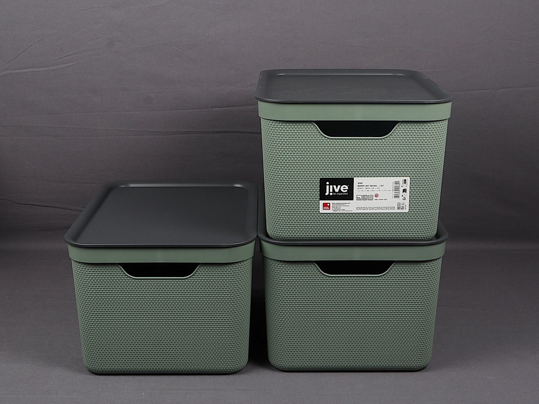 Casse di trasporto: JIVE Boxen mit Deckel 3x 16l – Nuovo (secondo la descrizione) da Steinen venduto da Restwert_Steinen 6