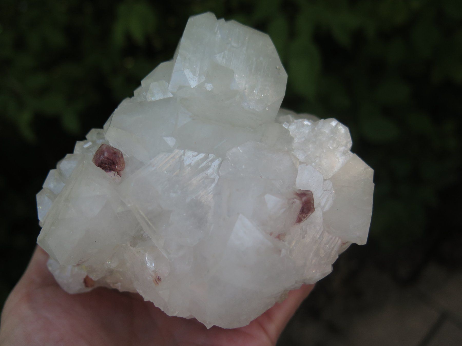 Mineralien & Heilsteine: Apophyllit mit dunklem Stilbit von Indien, ca.777 gr. – Gebraucht aus Schaffhausen von Yamakana51L8736OQ8 8