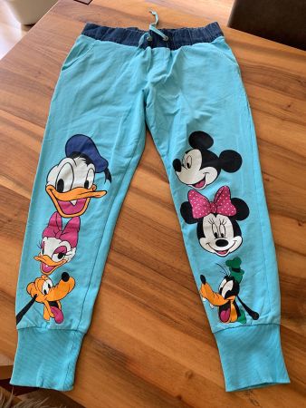 PHILIPP PLEIN blaue Disneymotiv Jogger Hose Gr. L