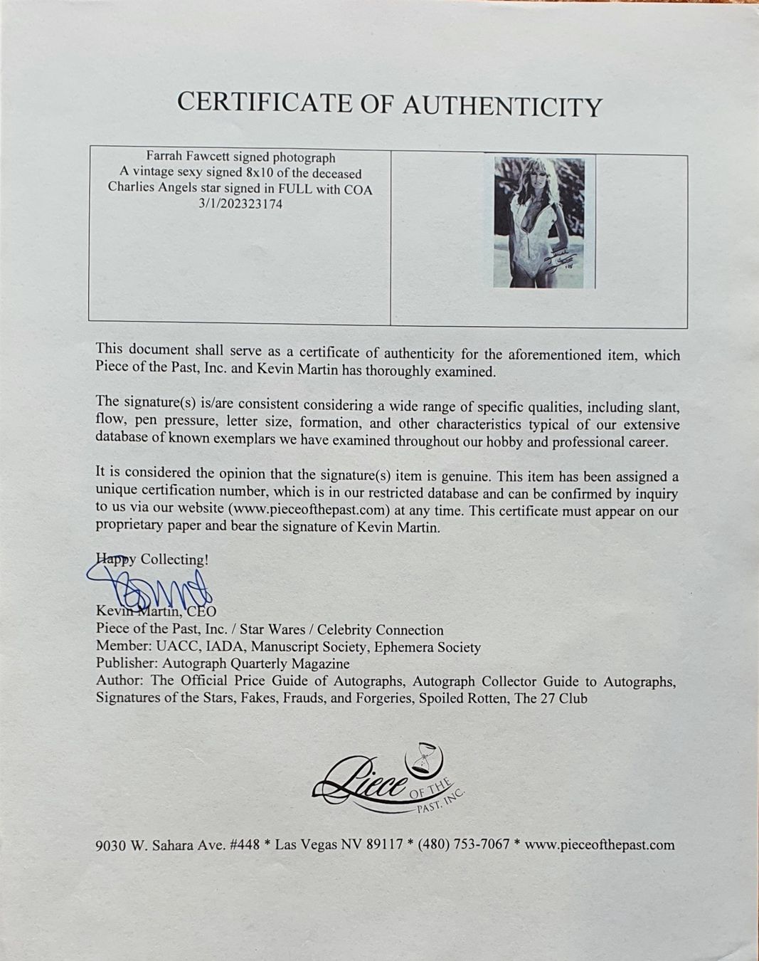 Autografi: Farrah Fawcett Original Unterschrift – Nuovo (secondo la descrizione) da Feldbach venduto da gardenmagic 3