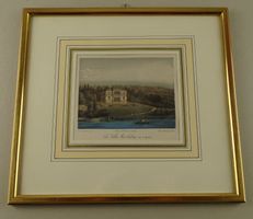 GENF, GENÈVE, LA VILLA BARTHOLONY, LITHOGRAPHIE UM 1840