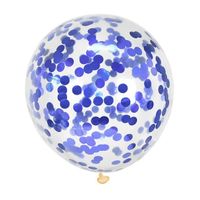 Konfetti-Ballon Set 30cm (blau)