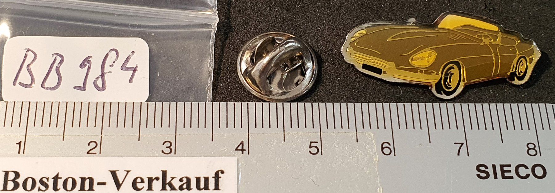 Jaguar Placchette & Badge: BB984 - Pin Auto Oldtimer Jaguar E-Type 1961 – Usato da Reinach BL venduto da Boston-Verkauf 1