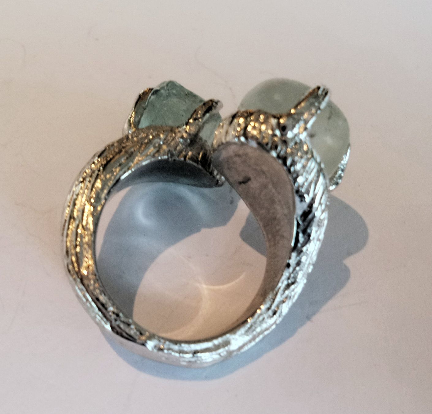 Ringe: Ungeschliffener Kristall und Calcit Ring – Neu (gemäss Beschreibung) aus Zürich von benedikt12 5