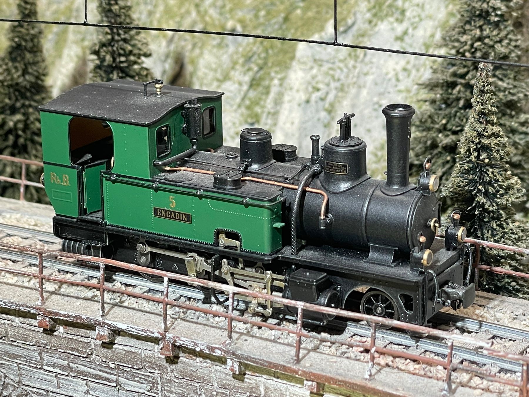 Ferro-suisse Modellini di ferrovie: Ferro Suisse, Engadin Nr. 5, selten !!! – Usato da Krummenau venduto da ferrotech 3