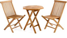 Teak Set Tisch Stuhl Sitzgarnitur 