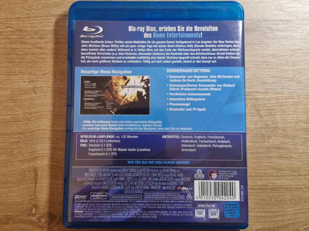Tutti i DVDs: Stirb Langsam (1988) Bluray – Usato da Pfungen venduto da Whitie 1