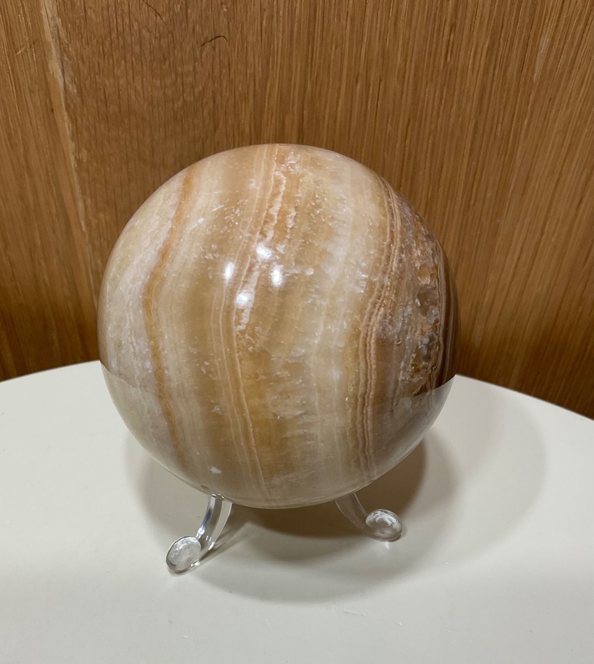 Minerali & Pietre curative: Wunderschöner Aragonit Kugel mit Ständer aus Madagaskar – Nuovo (secondo la descrizione) da Gibswil venduto da BestePreis 6
