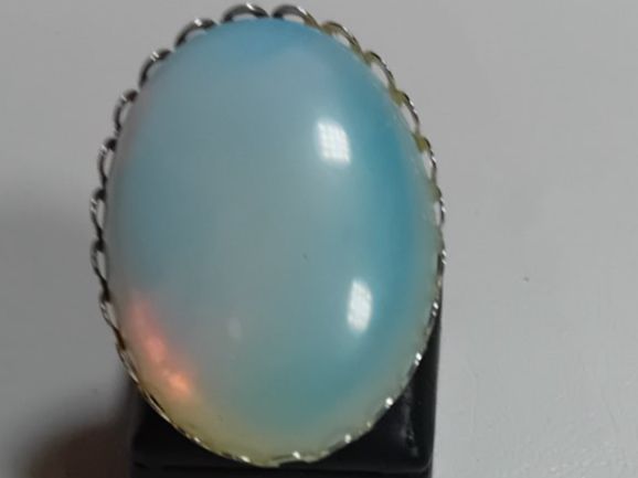 Anelli: ring antiksilber mit emetation opal,,,glanzig – Nuovo (secondo la descrizione) da Basel venduto da bij_5hqd