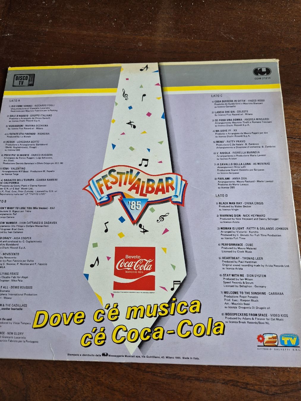 Dischi in vinile: Festivalbar '85 LP 2 Dischi – Usato da Grandval venduto da JeroenK 1