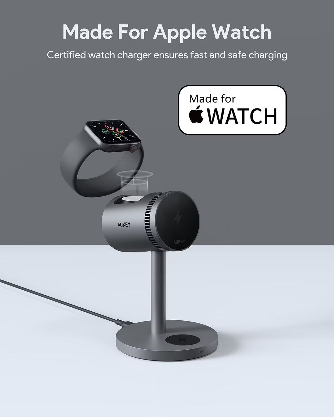Aukey Caricabatterie: Ladestation AUKEY Qi2 15W Wireless Charger – Usato da Dietikon venduto da The-Star-Shop 4
