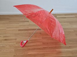 Durchsichtige Regenschirme farbig Kunstoffgr.