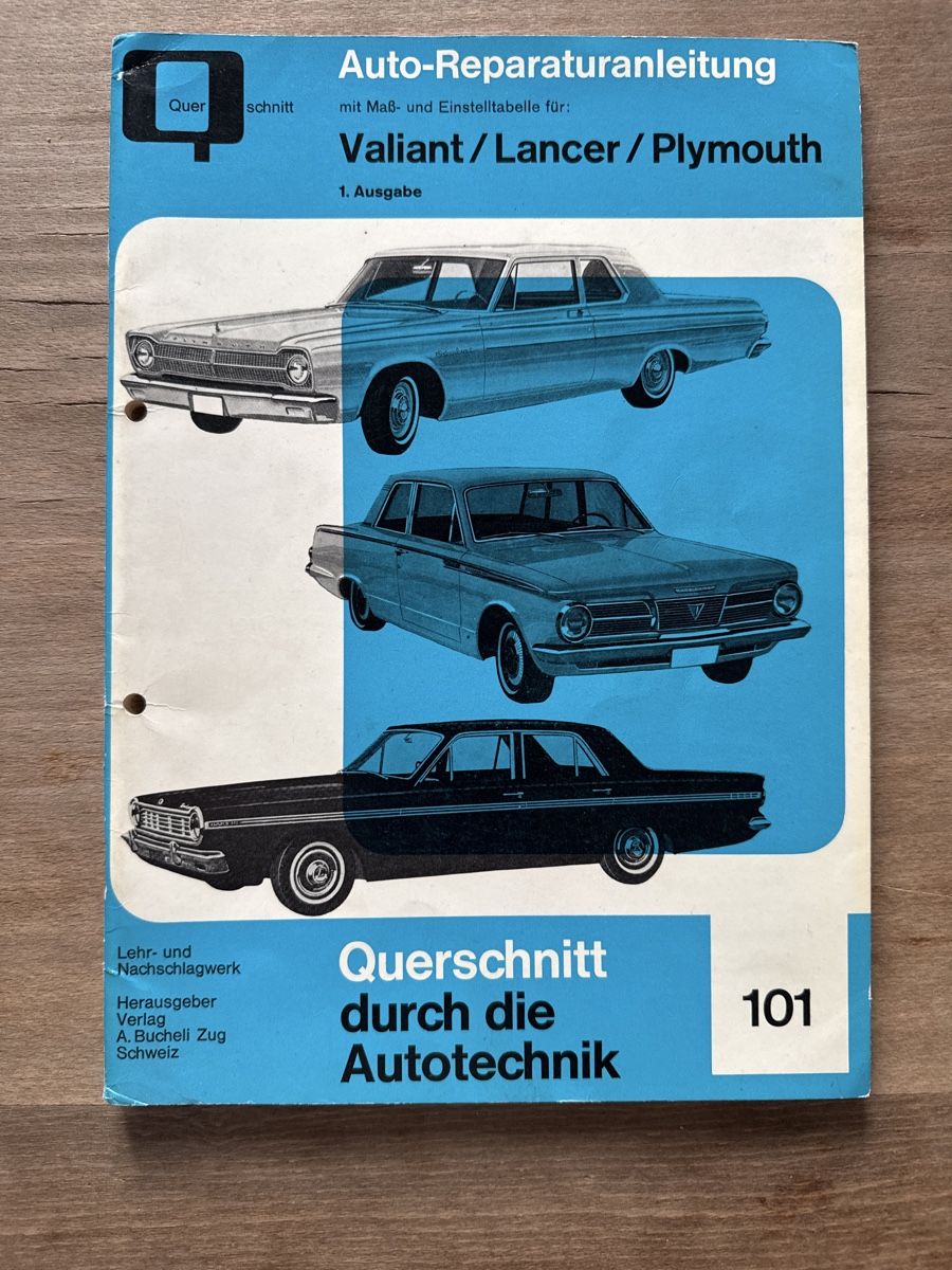 Bücher: Werkstatthandbuch Mopar Plymouth – Gebraucht aus Oberentfelden von Matriks