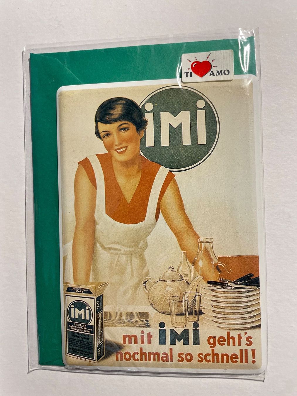 Schilder: Blechschild mit iMi gehts nochmal so schnell – Neu (gemäss Beschreibung) aus Baar von bricksandmore