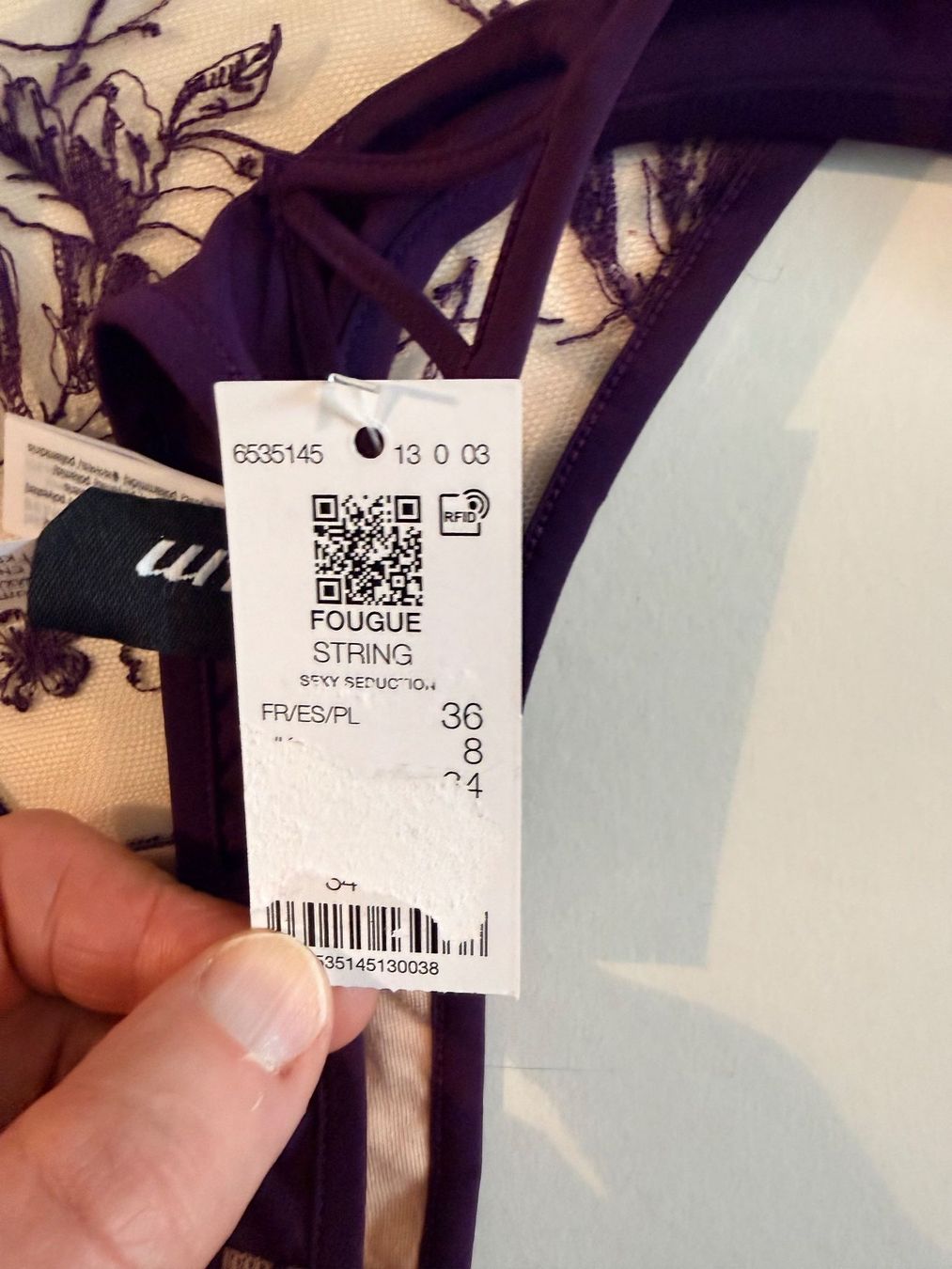 Etam Sonstige Unterwäsche: ETAM, String FOUGE, Grösse 34, Farbe Dunkelviolett – Neu und originalverpackt aus Rudolfstetten von gst_g7xl 4