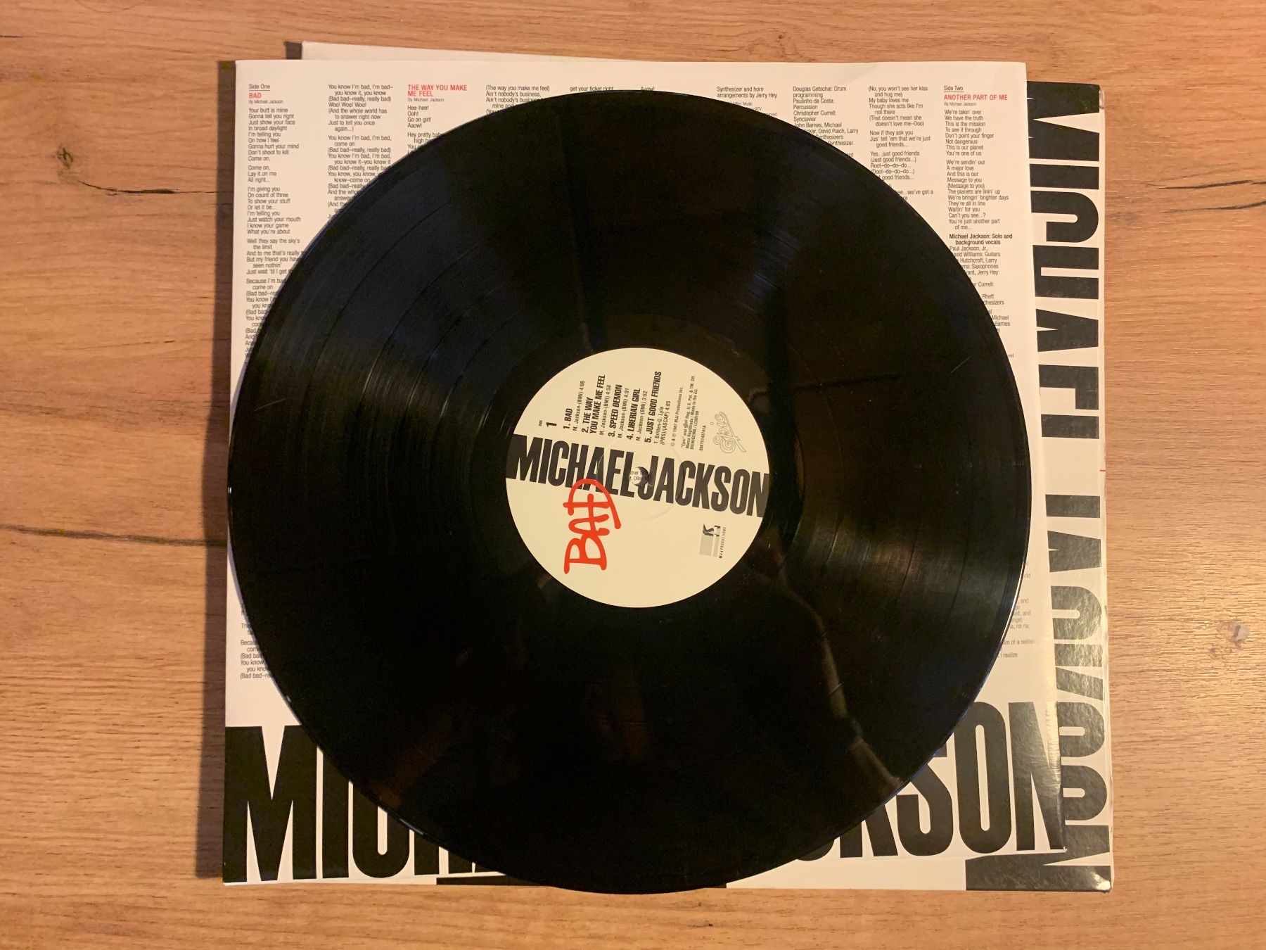 Schallplatten: MICHAEL JACKSON - BAD...RE EU 2015...VG+/VG+ – Neu und originalverpackt aus Gals von Diskopat 4