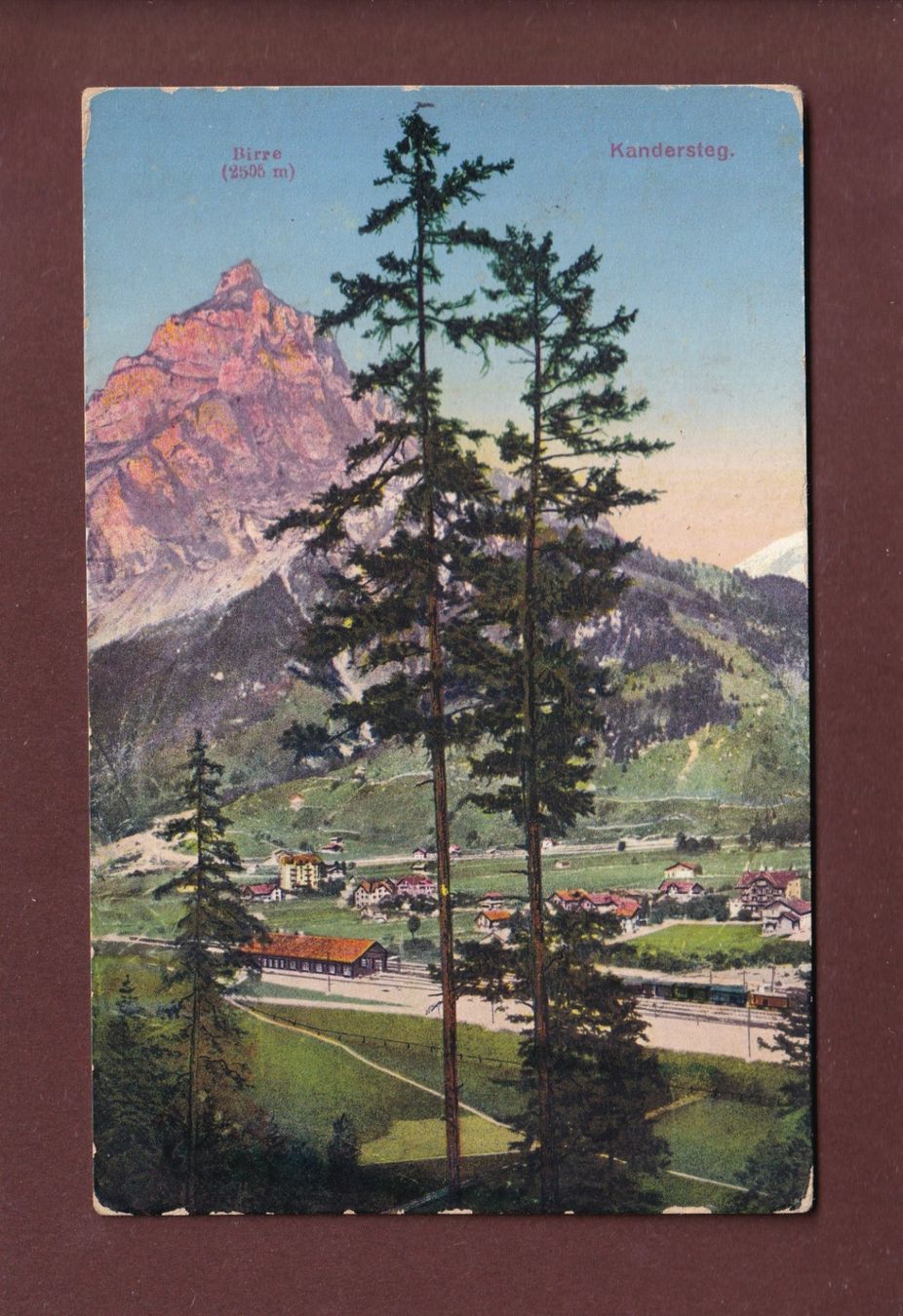 Ansichtskarten: KANDERSTEG - Bahnhof - Birre - 1915 Feldpost – Gebraucht aus Pully von nicecards