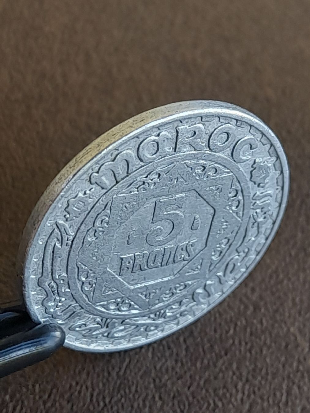 Alle Münzen: 5 Francs 1951 Marokko  – Gebraucht aus Basel von Basel_20 1