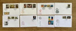 Liechtenstein - 8x GEMÄLDE  FDC‘s 